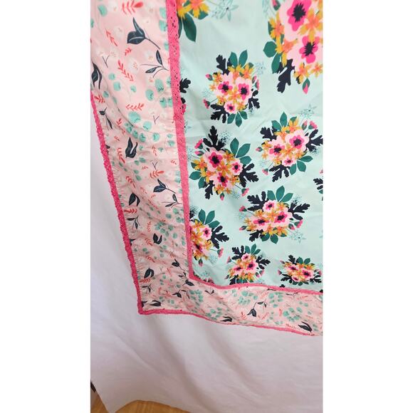 Matilda Jane Floral & Citrus  Double Sided Kids blanket/ Throw  38"x38" - Picture 9 of 13